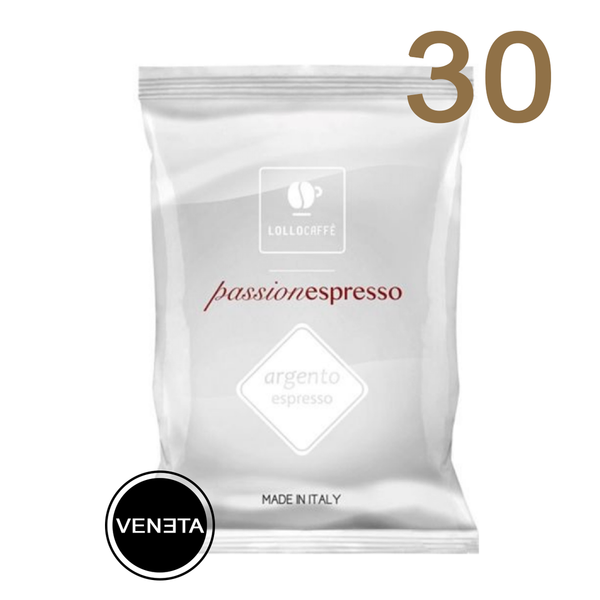 Lollo Caffè Argento Nespresso* kompatibel (30 Kapseln)