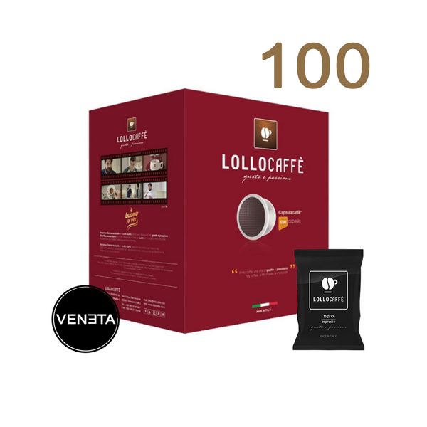 Lollo Caffè Nero Lavazza Point kompatibel (100 Kapseln)